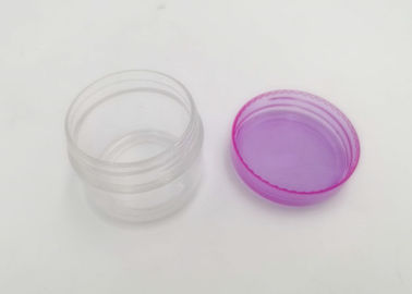 20g Capacity Clear Plastic Cosmetic Jars , Small Empty Plastic Lotion Jars