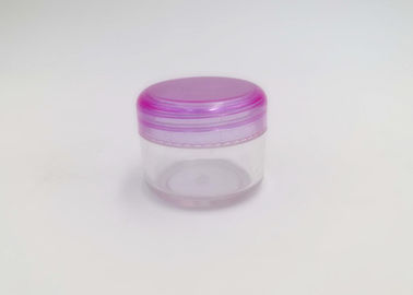 20g Capacity Clear Plastic Cosmetic Jars , Small Empty Plastic Lotion Jars